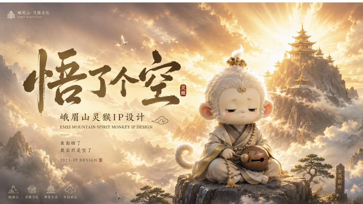 悟了个空灵秀峨眉IP表情包