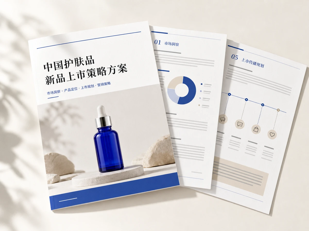 新品上市策略方案文档成果示意